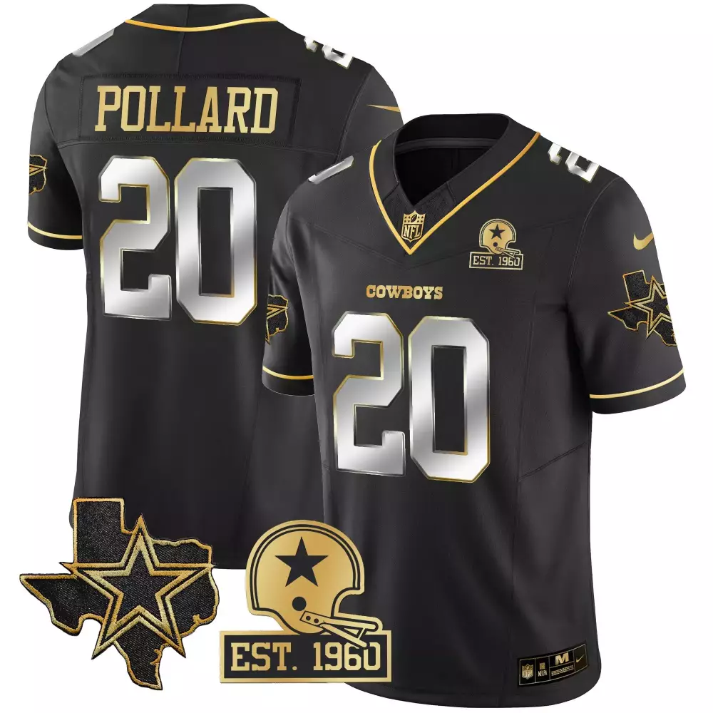 Tony Pollard Dallas Cowboys 2023 NFC East Champions Black Jersey | Stitched Vapor Edition for Women | Celebrate the Victory