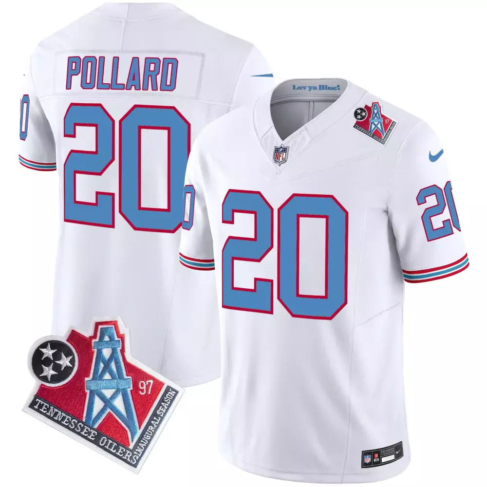 tony pollard light blue mens tennessee titans 1997 throwback limited vapor jersey v2 all stitched