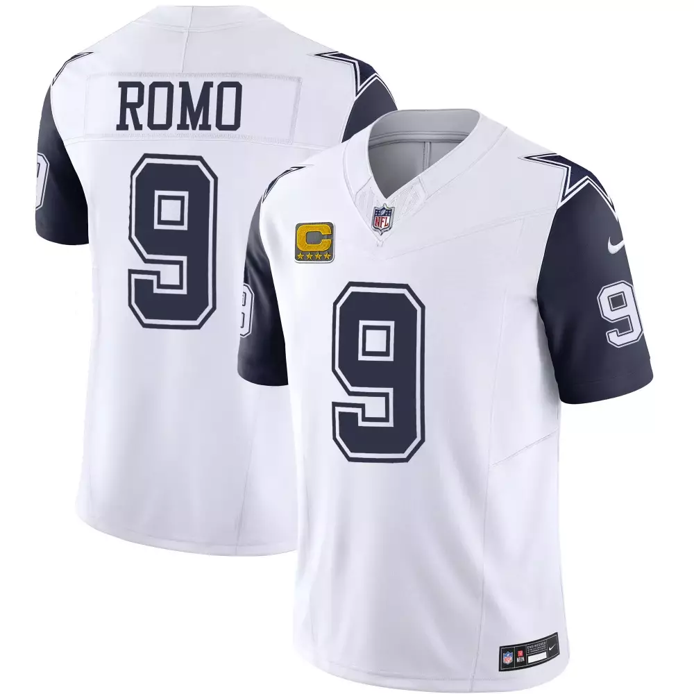 Tony Romo Navy Sleeves Dallas Cowboys Vapor Limited Jersey | Stitched Design | Fan Gear | For Men, Women & Youth