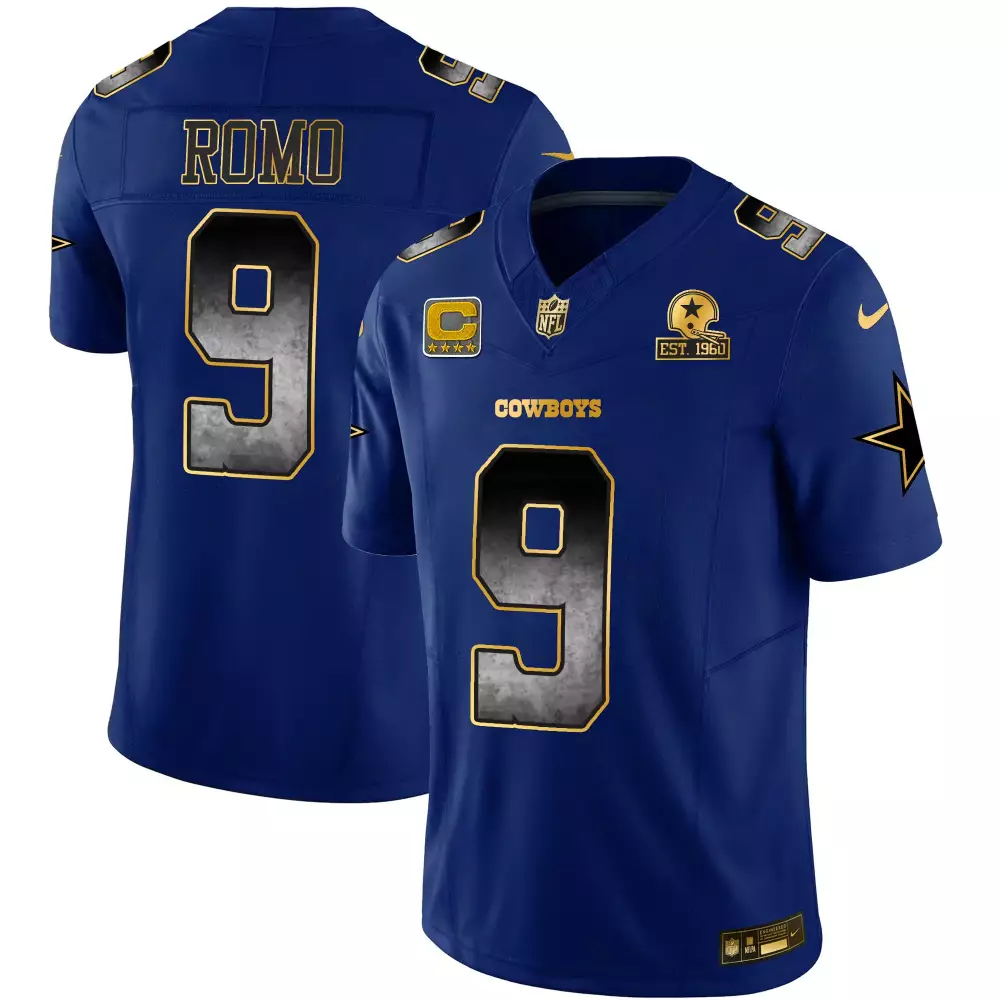 Tony Romo Navy Sleeves Dallas Cowboys Vapor Limited Jersey | Stitched Design | Fan Gear | For Men, Women & Youth