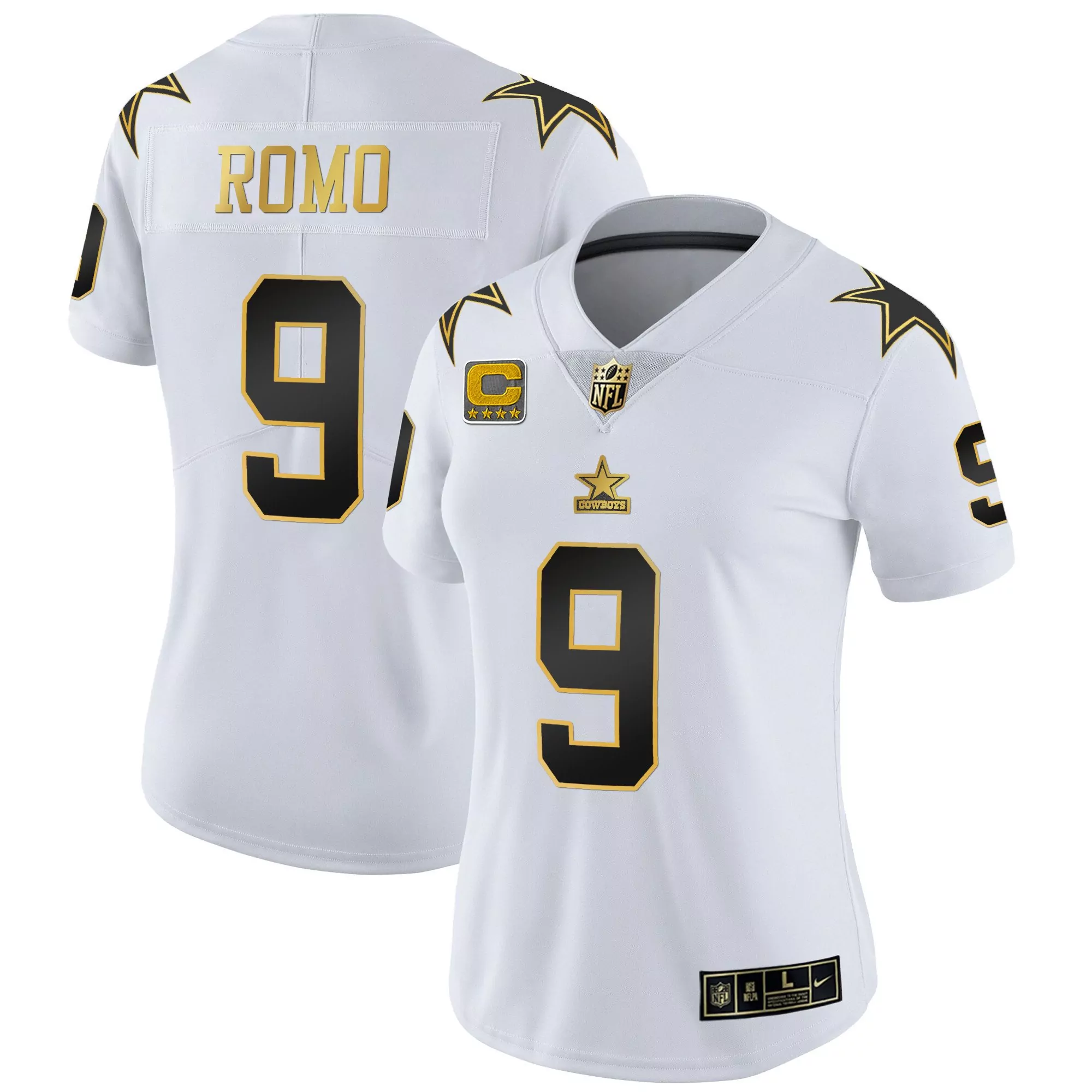 tony romo white gold mens dallas cowboys throwback limited vapor jersey v2 all stitched