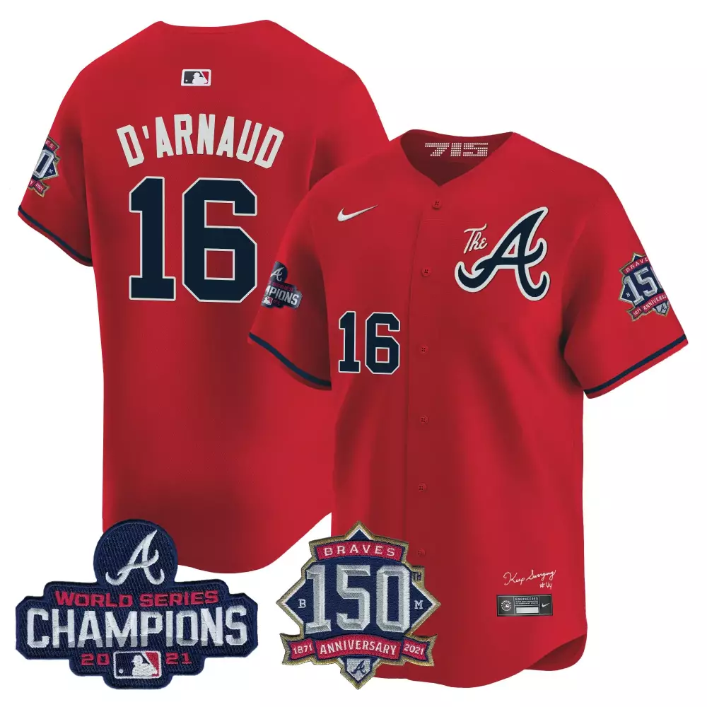 travis darnaud red mens atlanta braves 2024 spring training georgia patch vapor premier limited jersey all stitched