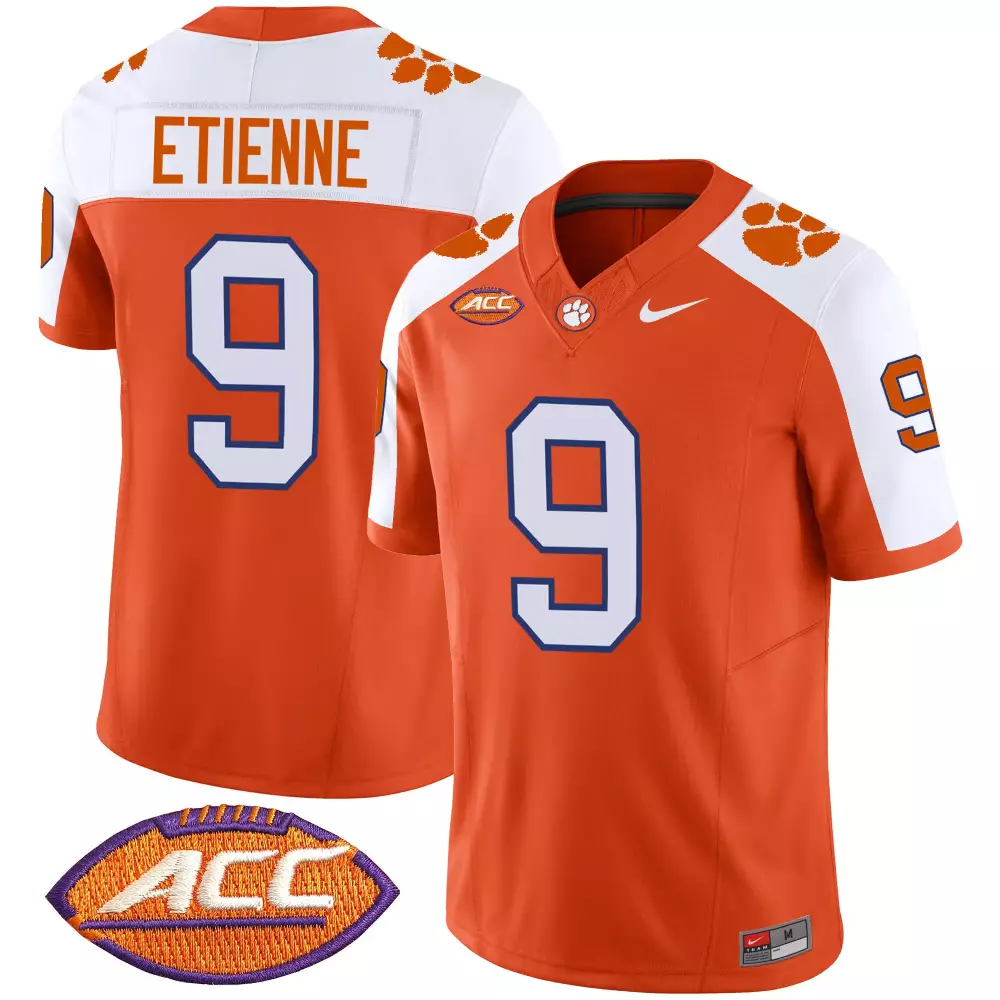 travis etienne alternate mens clemson tigers vapor limited jersey all stitched