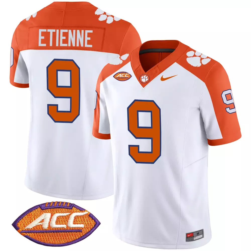 travis etienne inverted mens clemson tigers vapor limited jersey v2 all stitched
