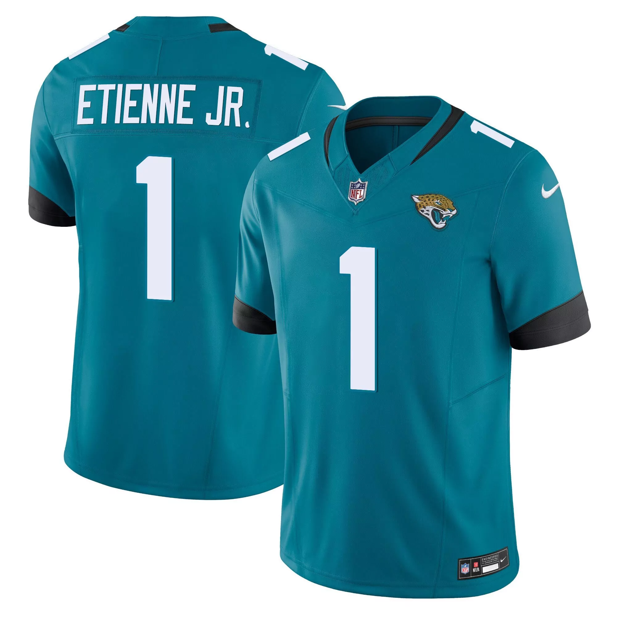 travis etienne jr teal mens jacksonville jaguars vapor limited jersey all stitched