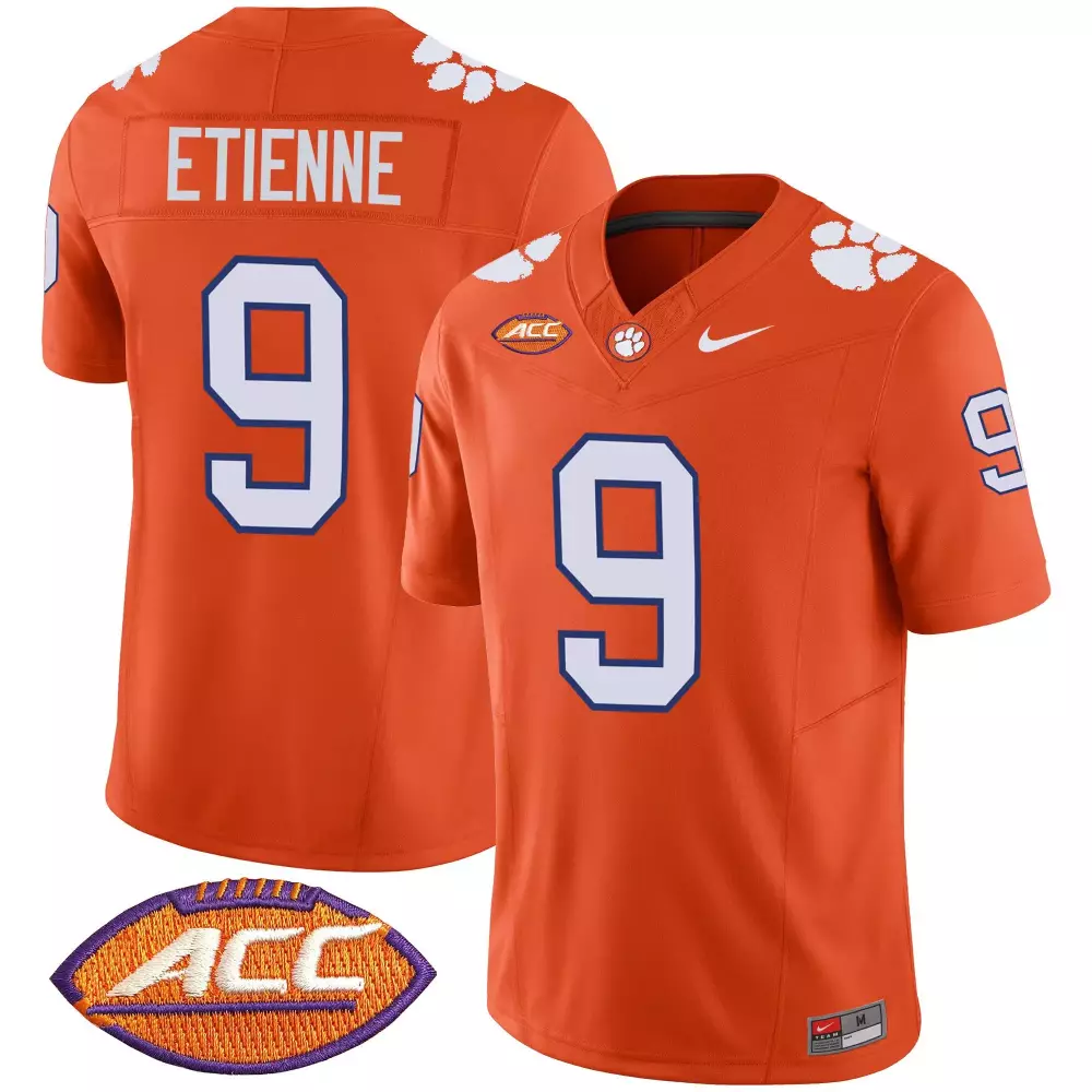 travis etienne inverted mens clemson tigers vapor limited jersey v2 all stitched