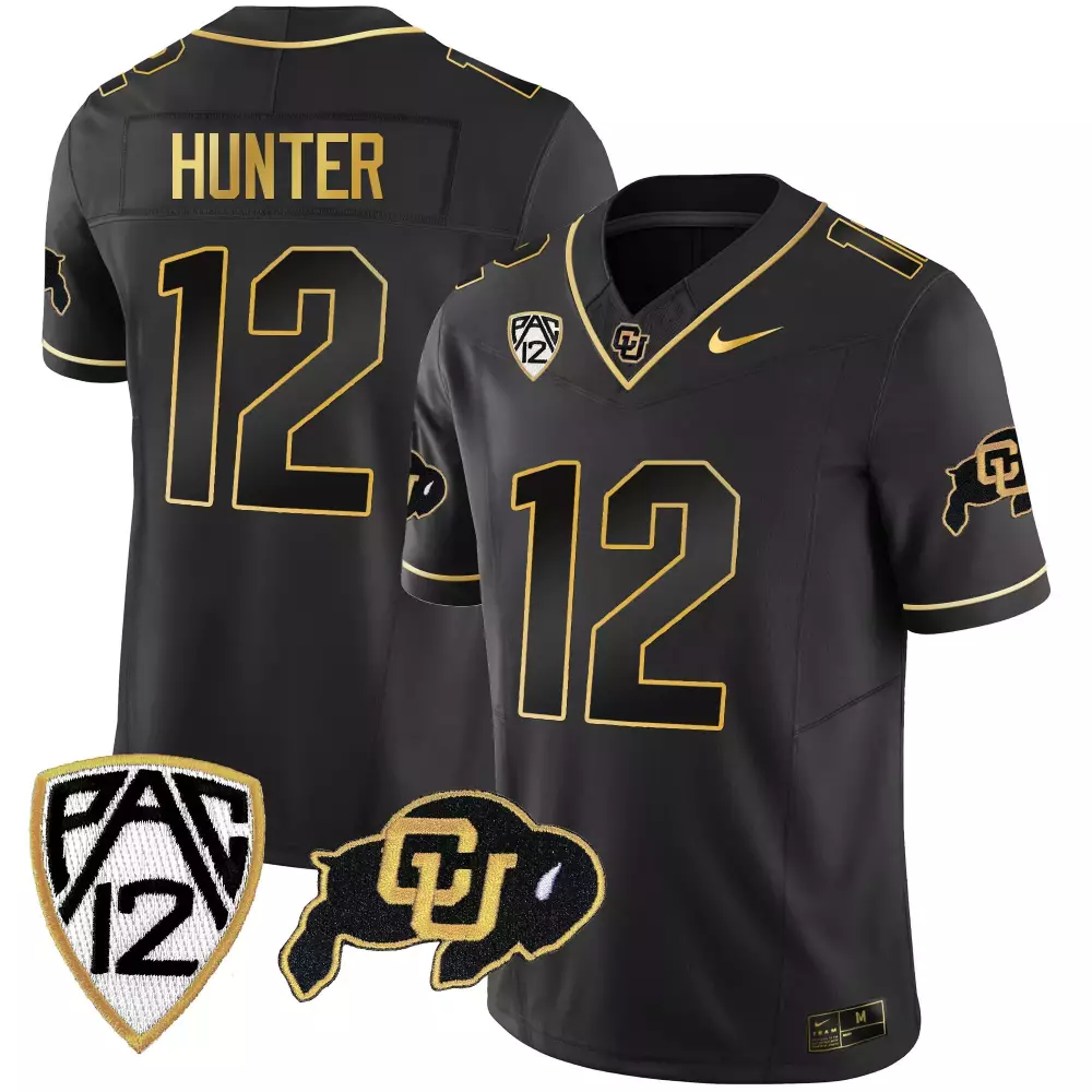 Travis Hunter Colorado Buffaloes Black Gold Vapor Limited Jersey | Stitched Gold | Youth Fan Gear | For Youth
