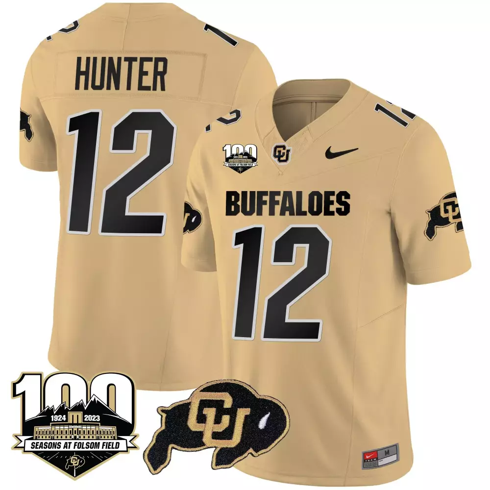 Travis Hunter 12 Colorado Buffaloes Women's White All Stitched Vapor Jersey | 2023 | Fan Gear for Women & Youth