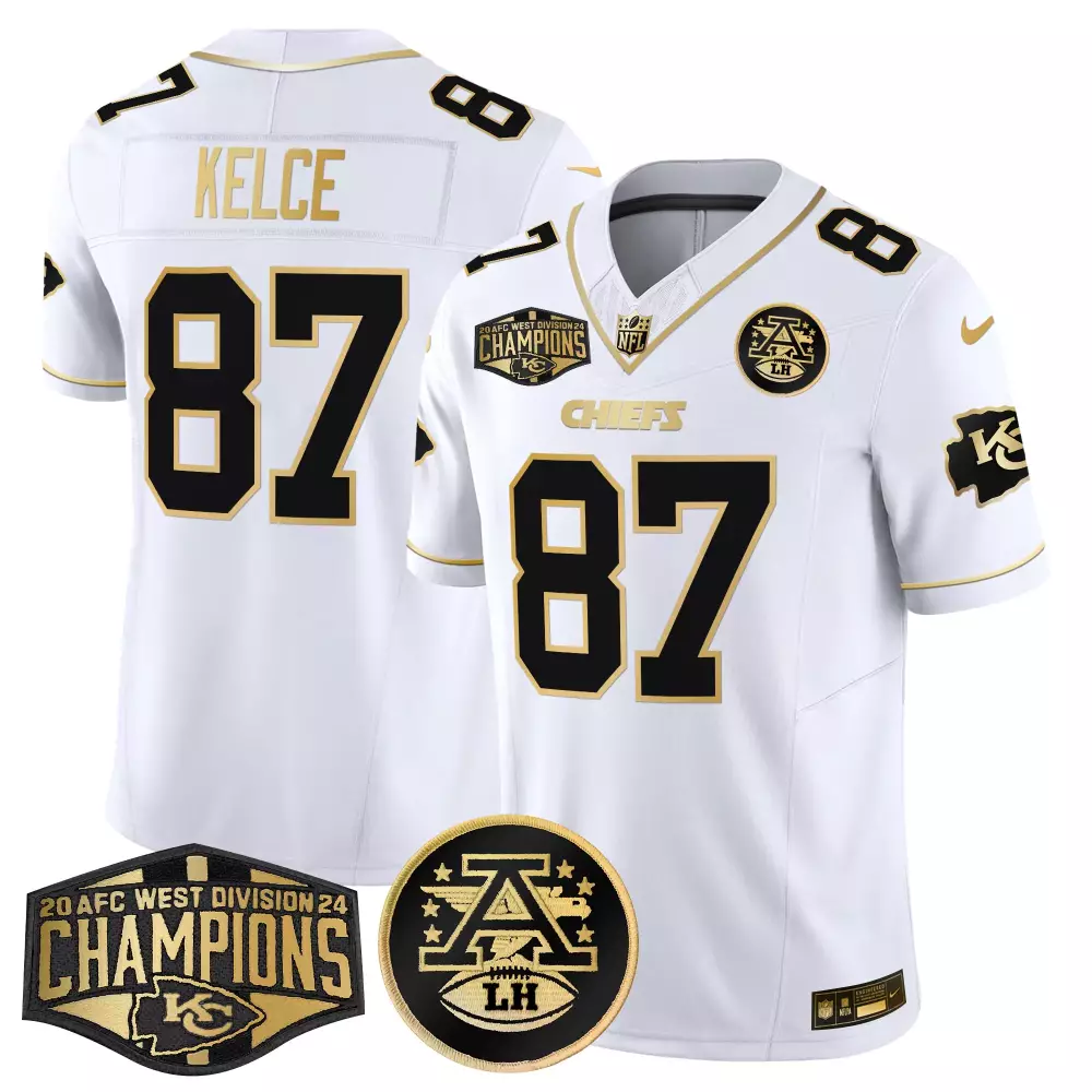 travis kelce split womens kansas city chiefs super bowl lviii patch vapor jersey v4 all stitched