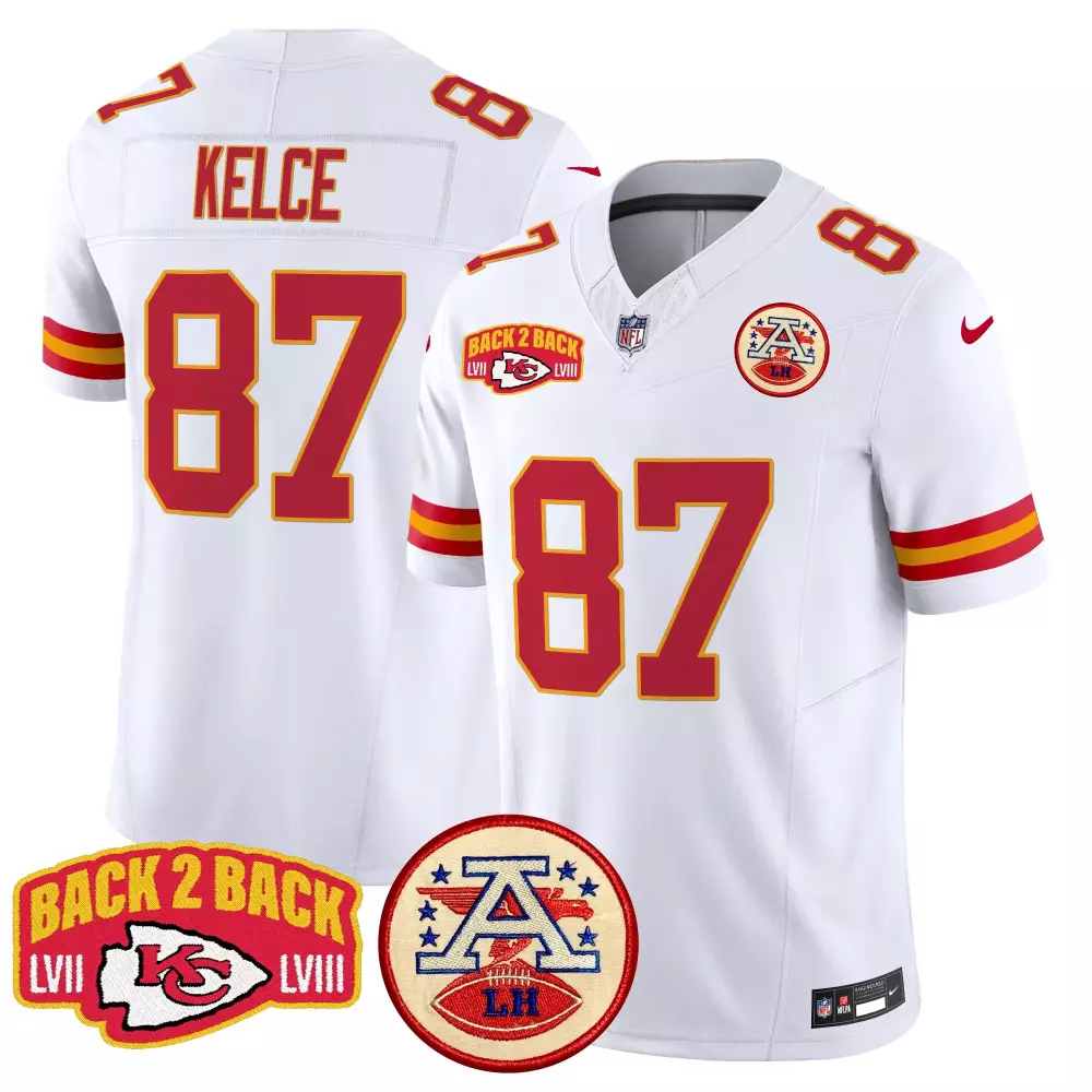 travis kelce white mens kansas city chiefs missouri patch vapor limited jersey all stitched