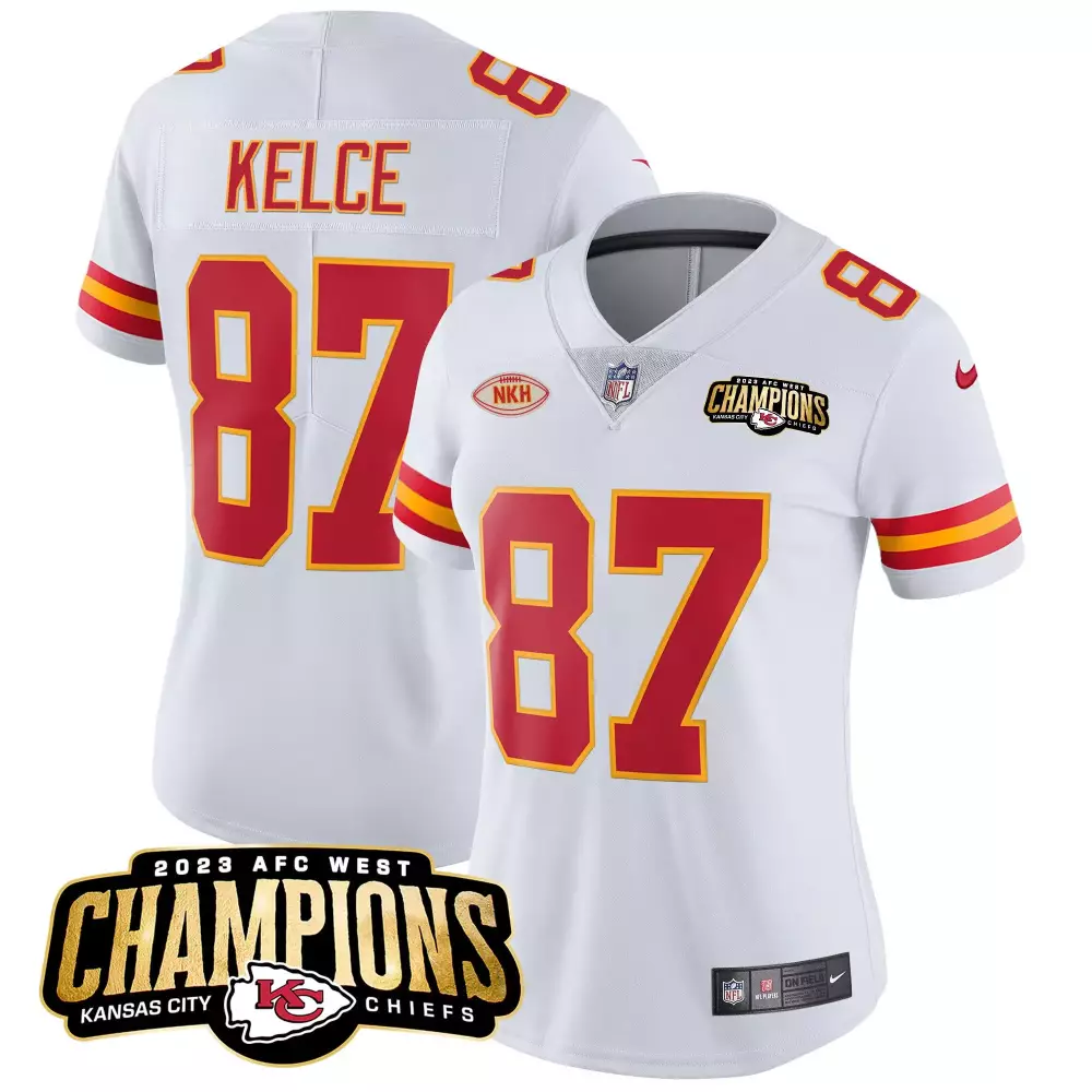 travis kelce white mens kansas city chiefs vapor elite jersey all stitched