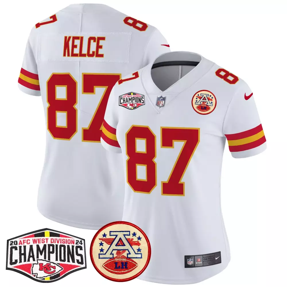 travis kelce white mens kansas city chiefs vapor elite jersey all stitched