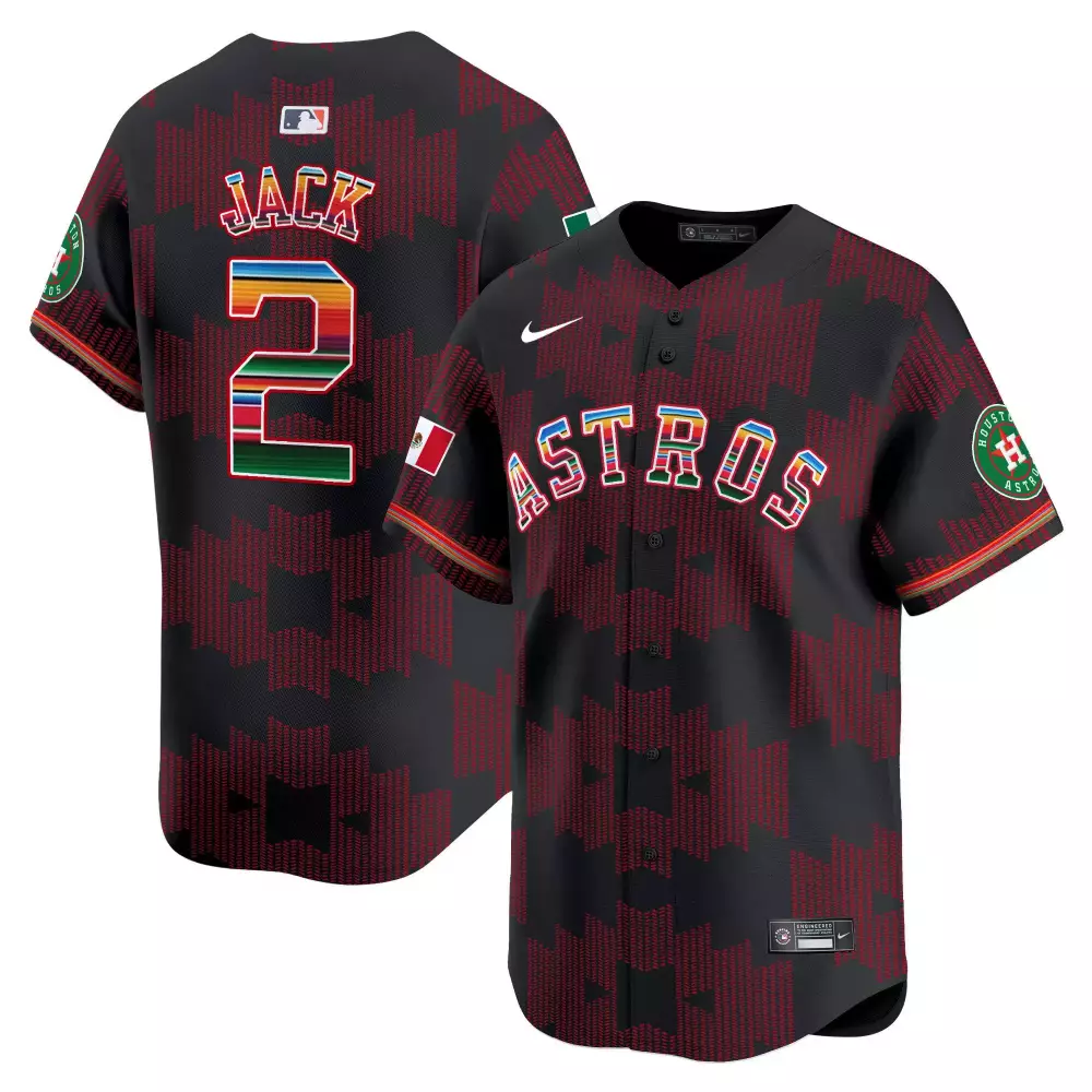 Travis Scott Houston Astros Cactus Jack Black Jersey | Vapor Premier Limited Edition Paisley Mexico V3 | Printed Fan Gear for Men, Women & Youth