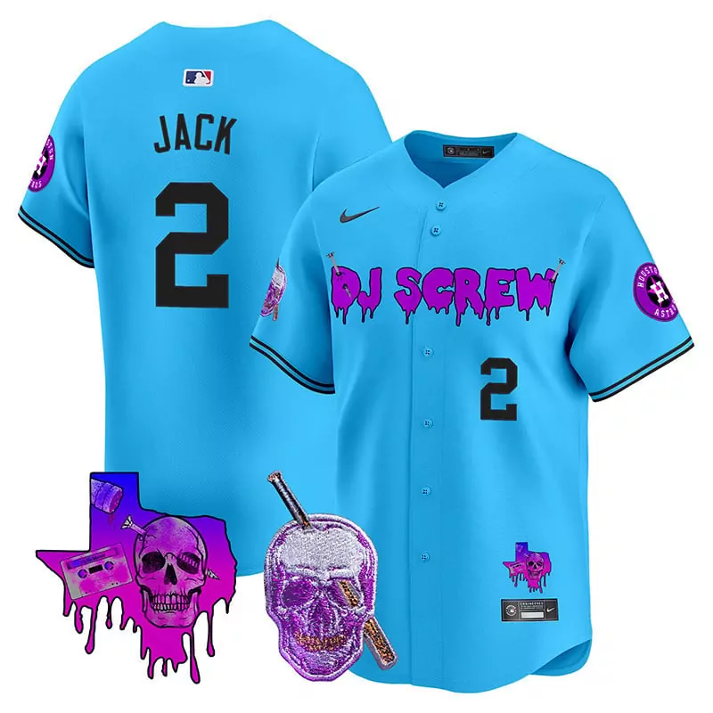 travis scott light blue mens houston astros cactus jack patch vapor premier limited jersey v12 stitched