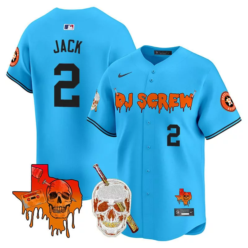 travis scott light blue mens houston astros cactus jack patch vapor premier limited jersey v12 stitched