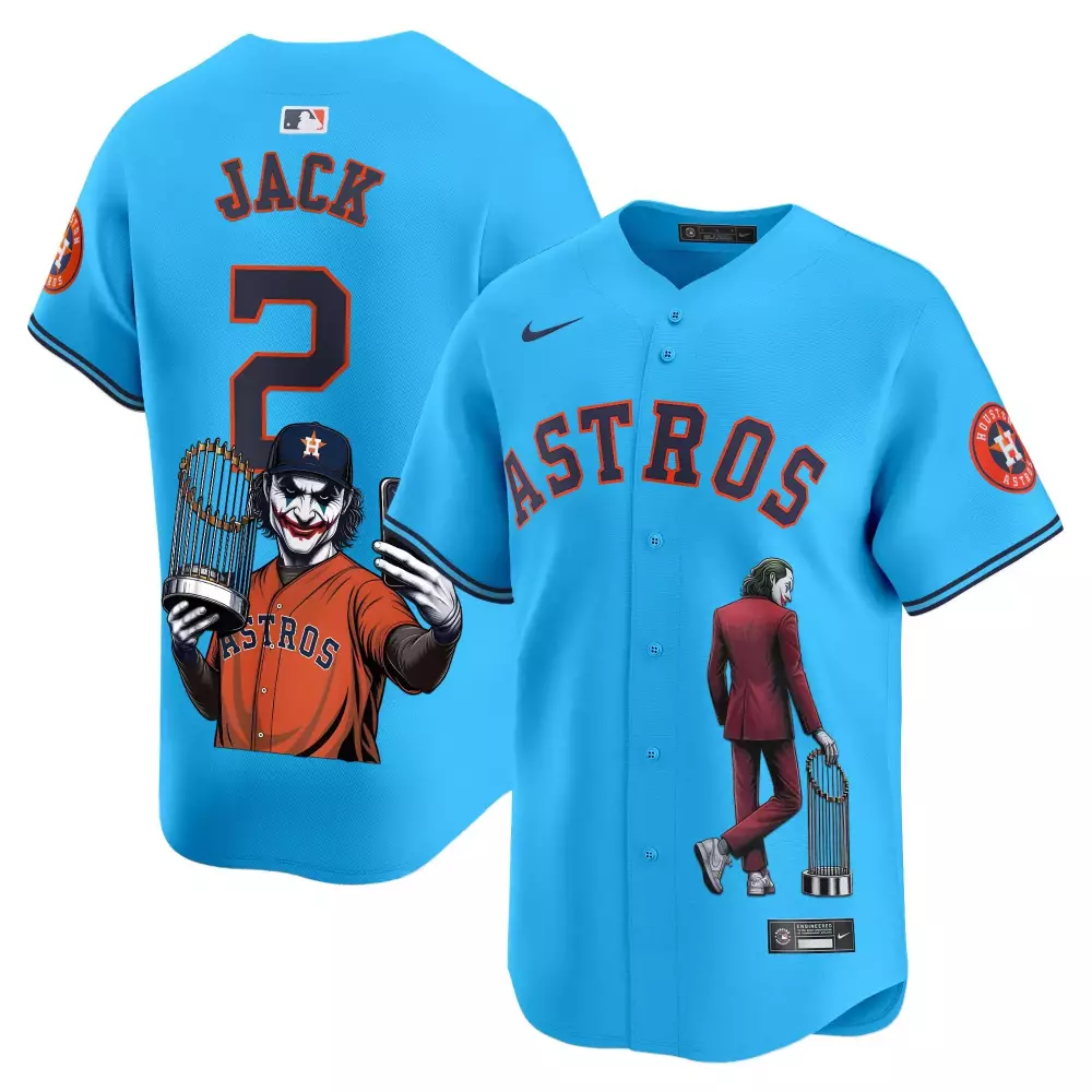 travis scott light blue mens houston astros cactus jack patch vapor premier limited jersey v12 stitched