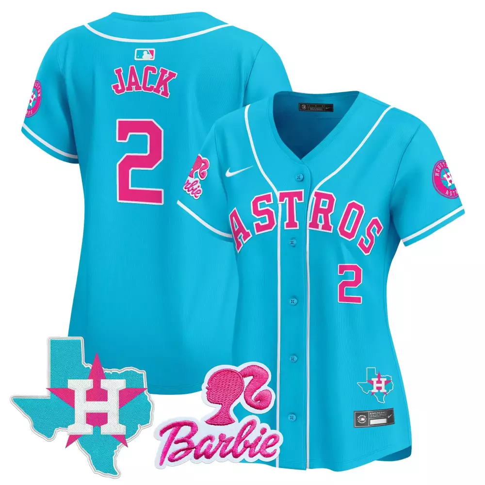 travis scott light blue unisex houston astros barbie vapor premier limited jersey all stitched