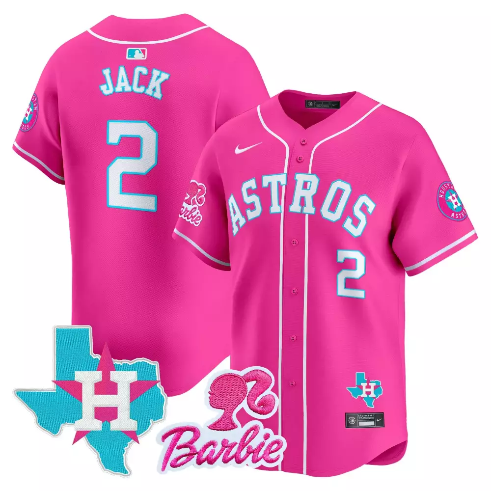 travis scott pink stripe womens houston astros barbie patch vapor premier limited jersey all stitched