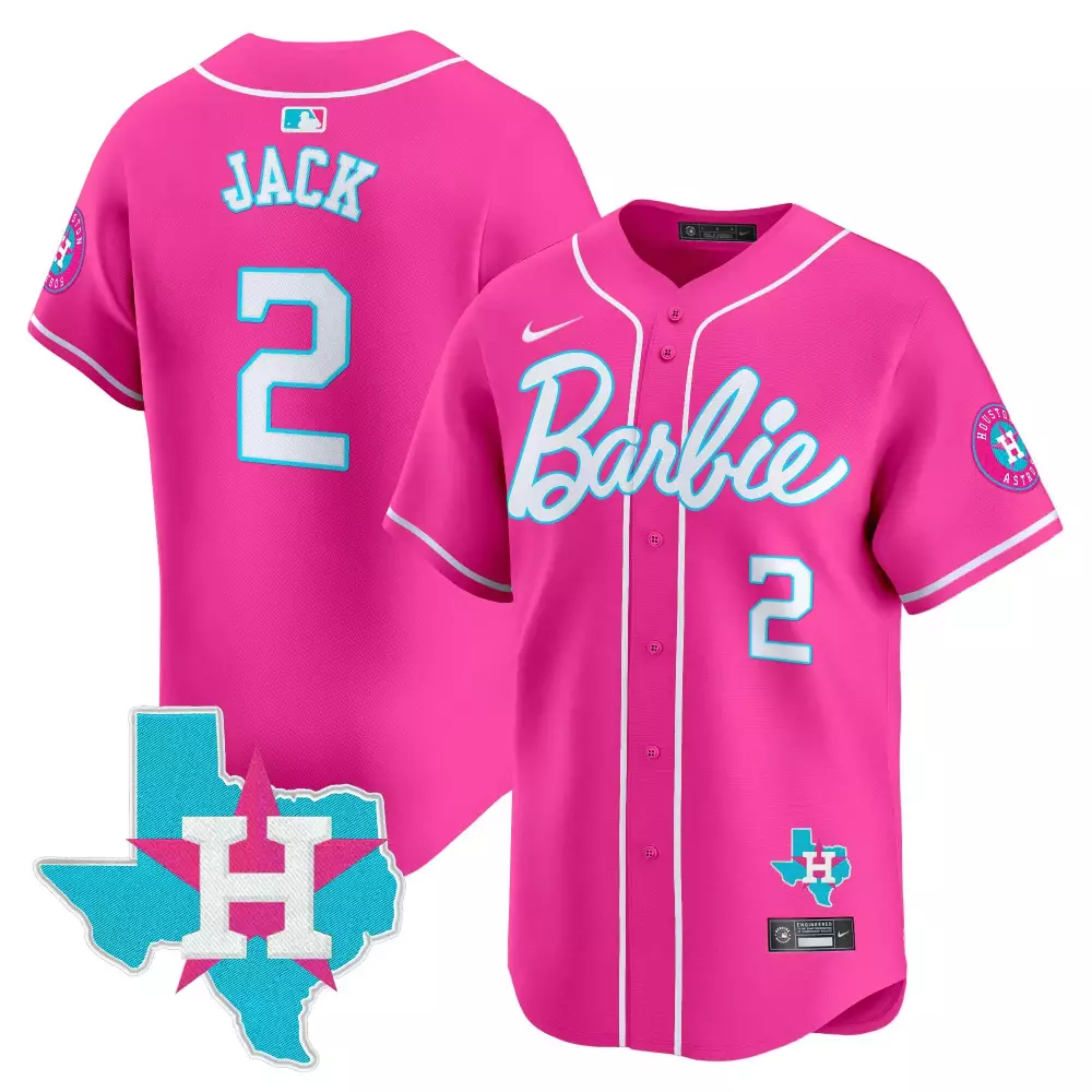 travis scott pink stripe womens houston astros barbie patch vapor premier limited jersey all stitched