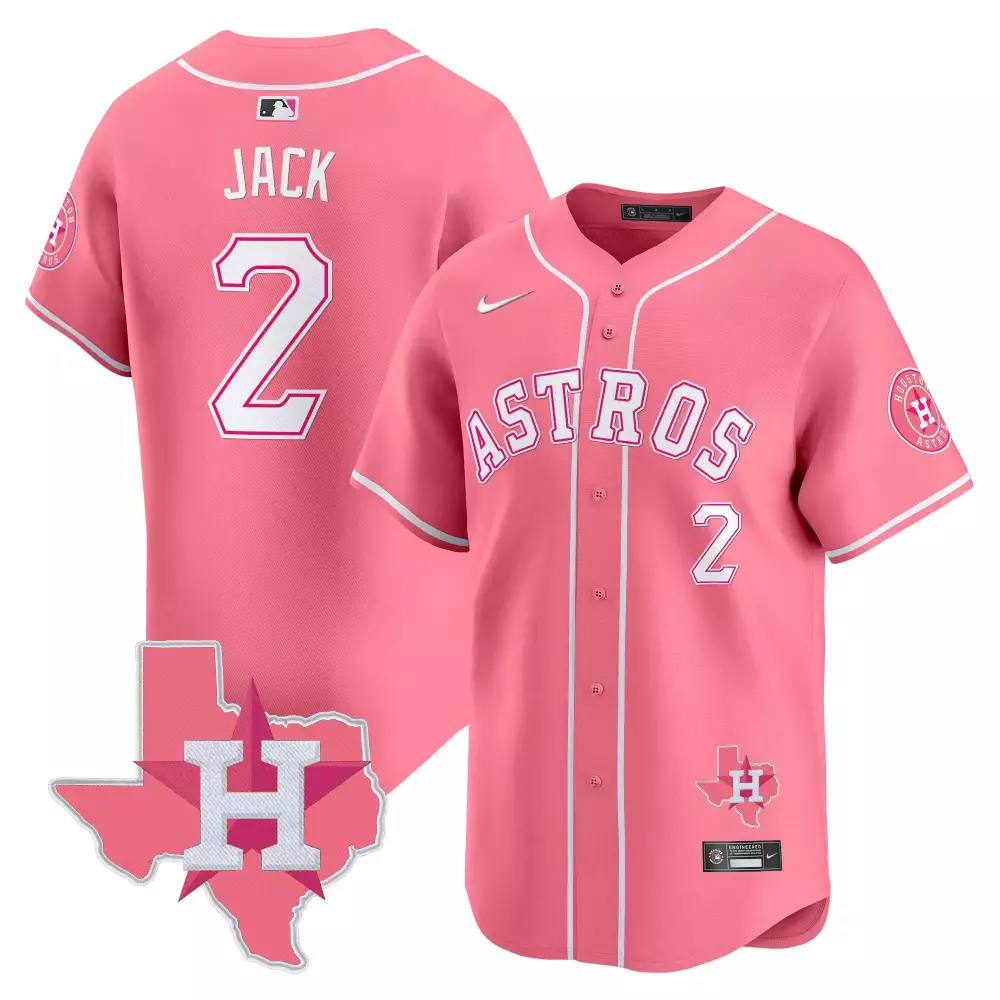 travis scott pink stripe womens houston astros barbie patch vapor premier limited jersey all stitched