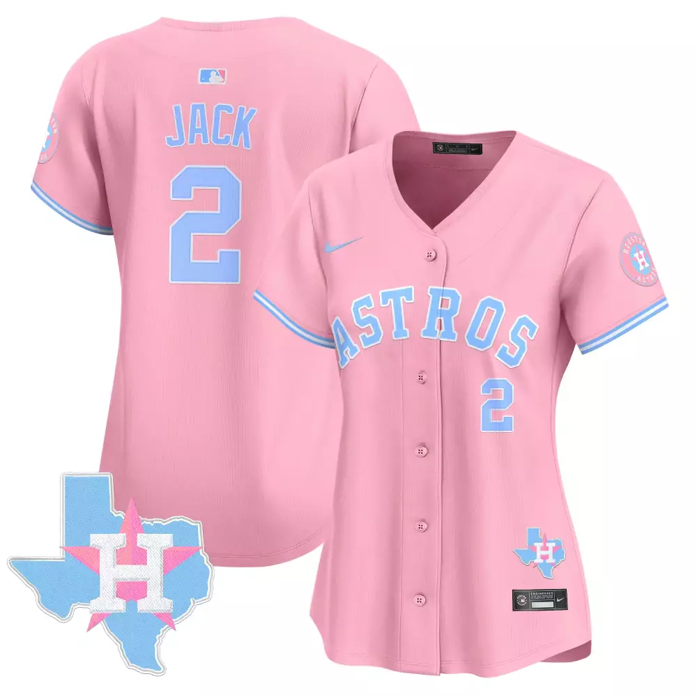 travis scott pink womens houston astros barbie patch vapor premier limited jersey all stitched