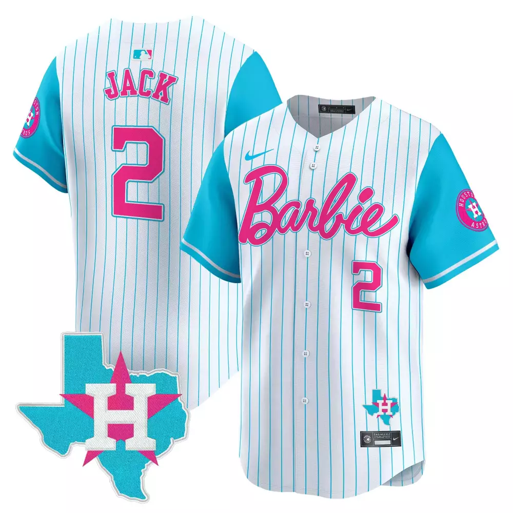 travis scott pinstripe unisex houston astros barbie vapor premier limited jersey all stitched
