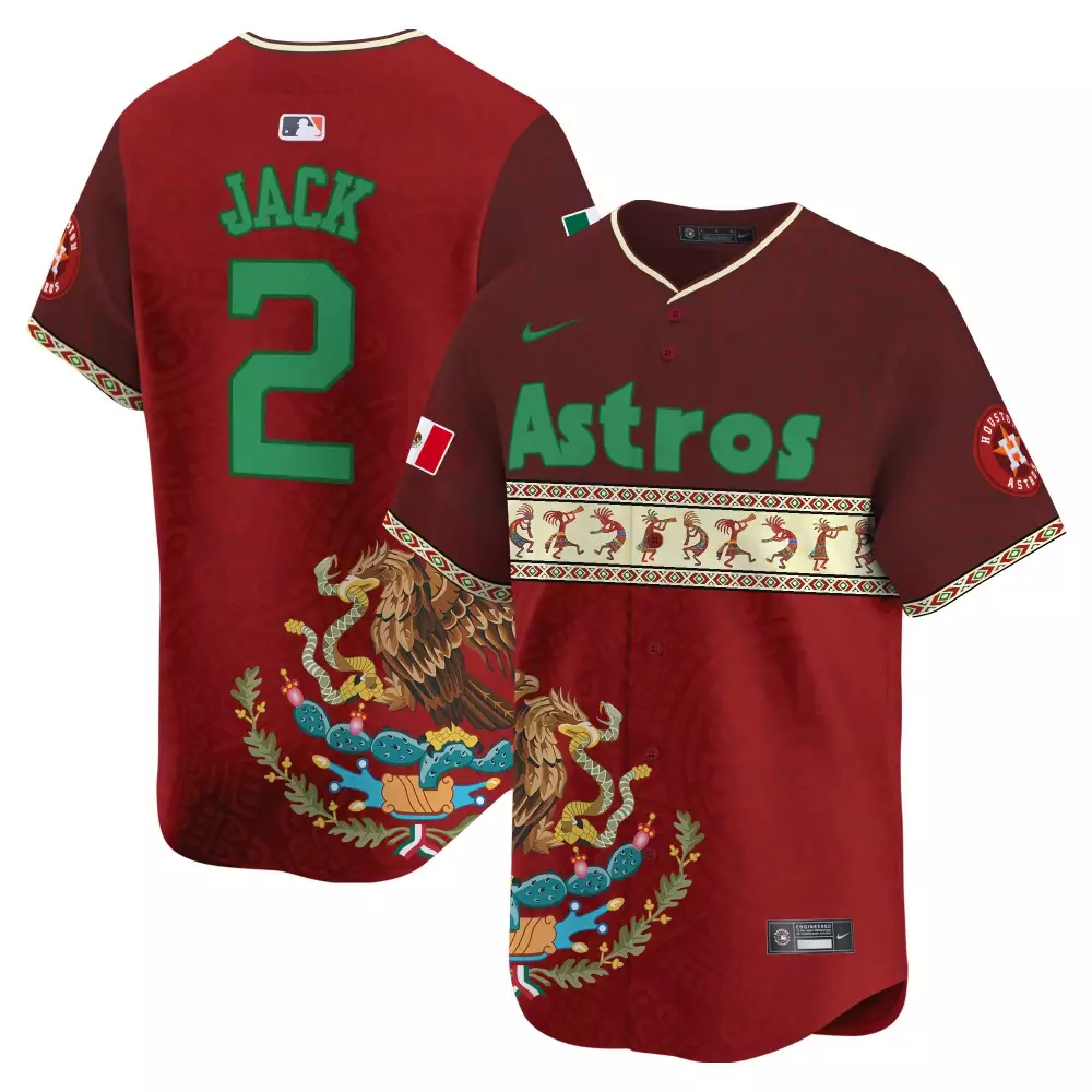 travis scott red mens houston astros mexico aztec calendar vapor premier limited jersey printed