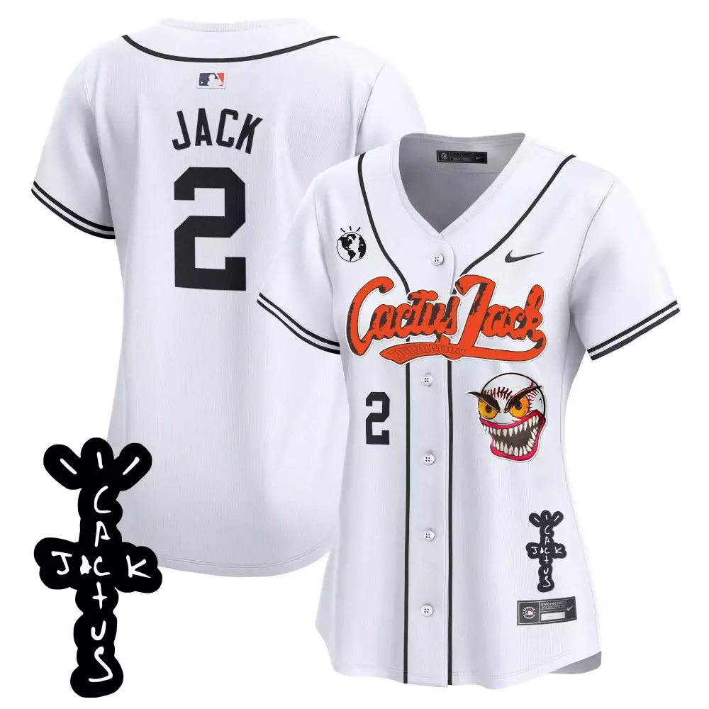 travis scott white womens houston astros cactus jack patch vapor premier limited jersey all stitched