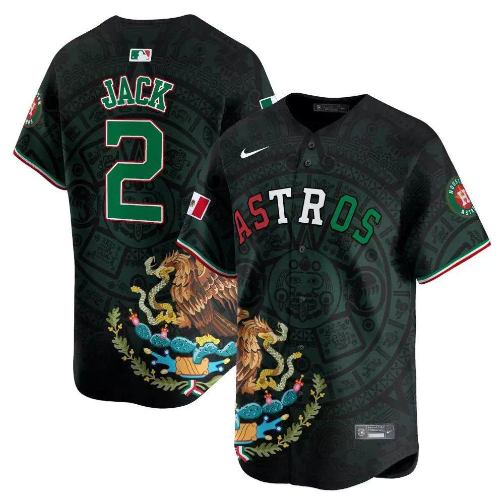 Travis Scott Youth Houston Astros Aztec Hecho en Mexico Jersey | Printed Vapor Premier Limited Edition | Fan Gear for Men, Women & Youth