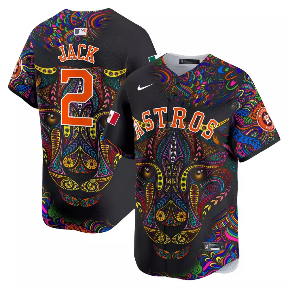 Travis Scott Youth Houston Astros Aztec Hecho en Mexico Jersey | Printed Vapor Premier Limited Edition | Fan Gear for Men, Women & Youth