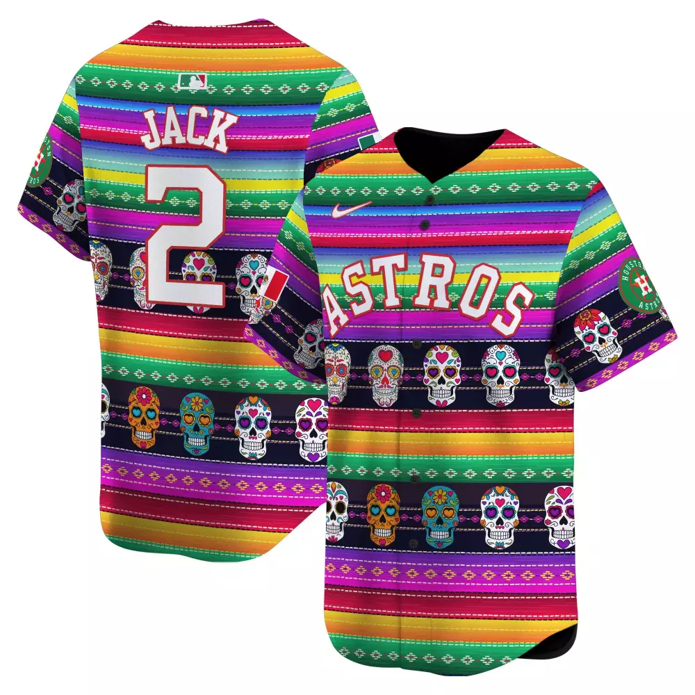 Travis Scott Youth Houston Astros Aztec Hecho en Mexico Jersey | Printed Vapor Premier Limited Edition | Fan Gear for Men, Women & Youth