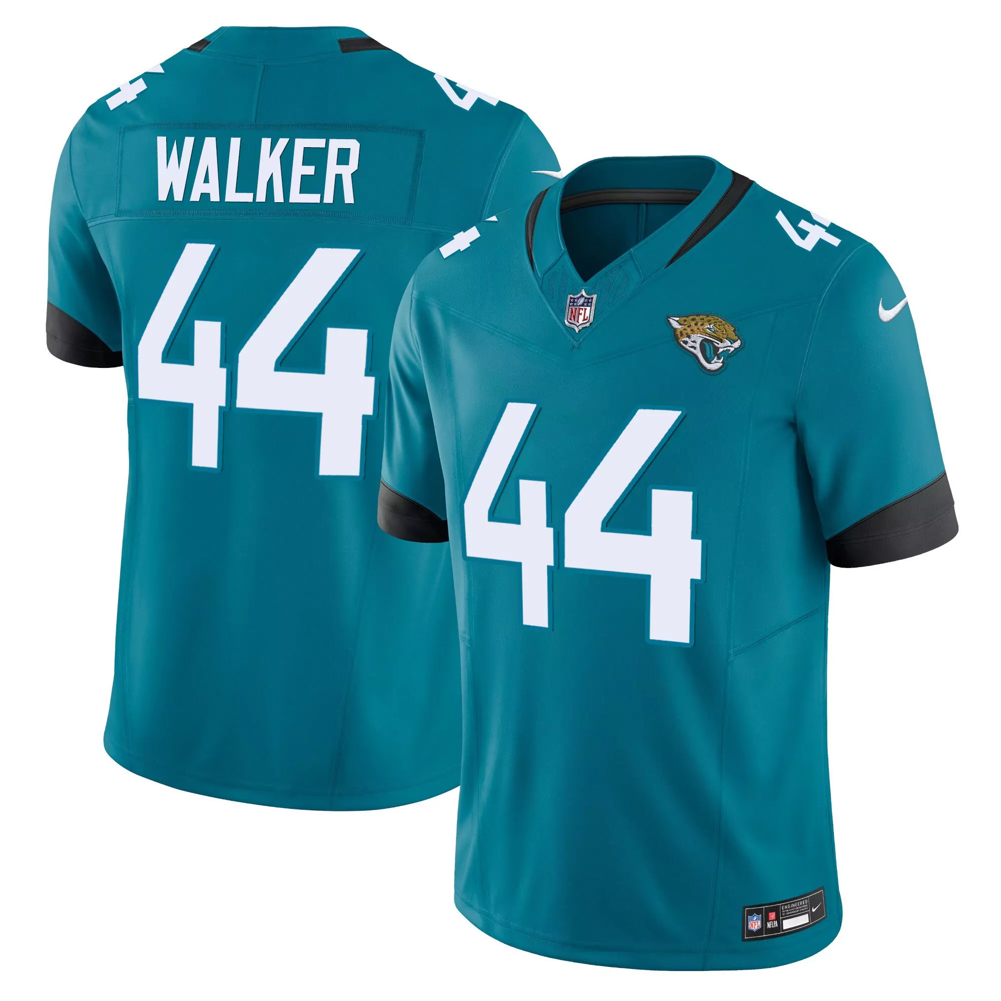 travon walker teal mens jacksonville jaguars throwback vapor limited jersey all stitched