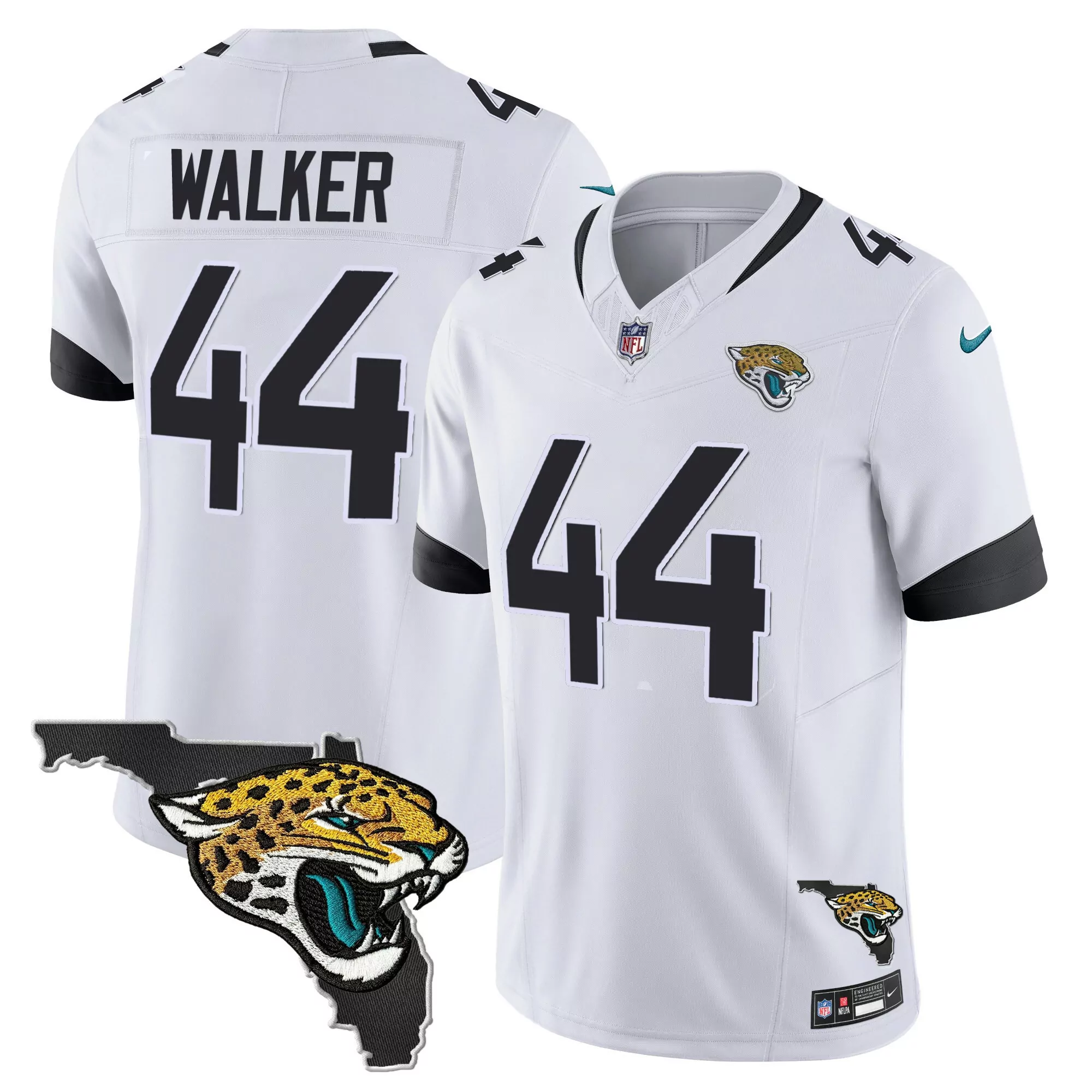 travon walker teal mens jacksonville jaguars throwback vapor limited jersey all stitched