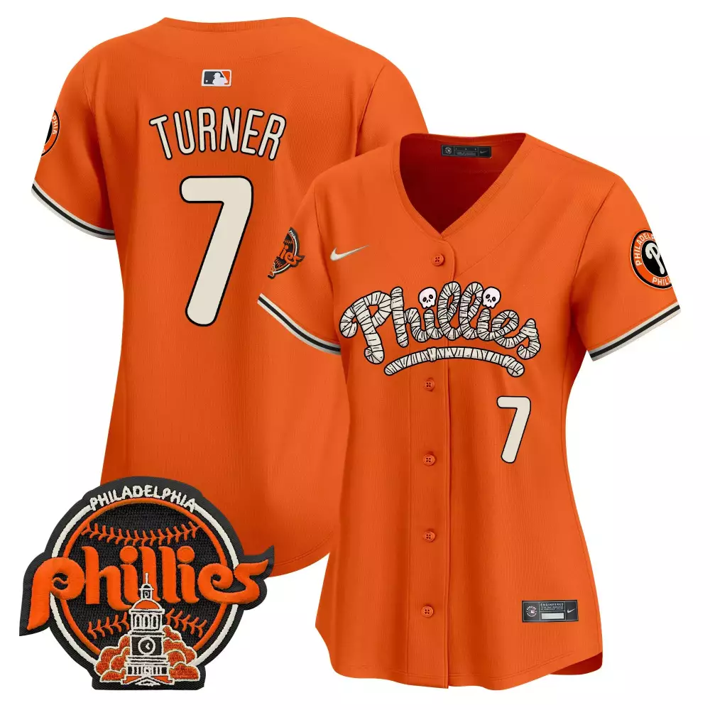 Trea Turner Philadelphia Phillies Orange Phanatic Halloween Vapor Limited Jersey | Limited Edition Printed Fan Gear | For Men, Women & Youth