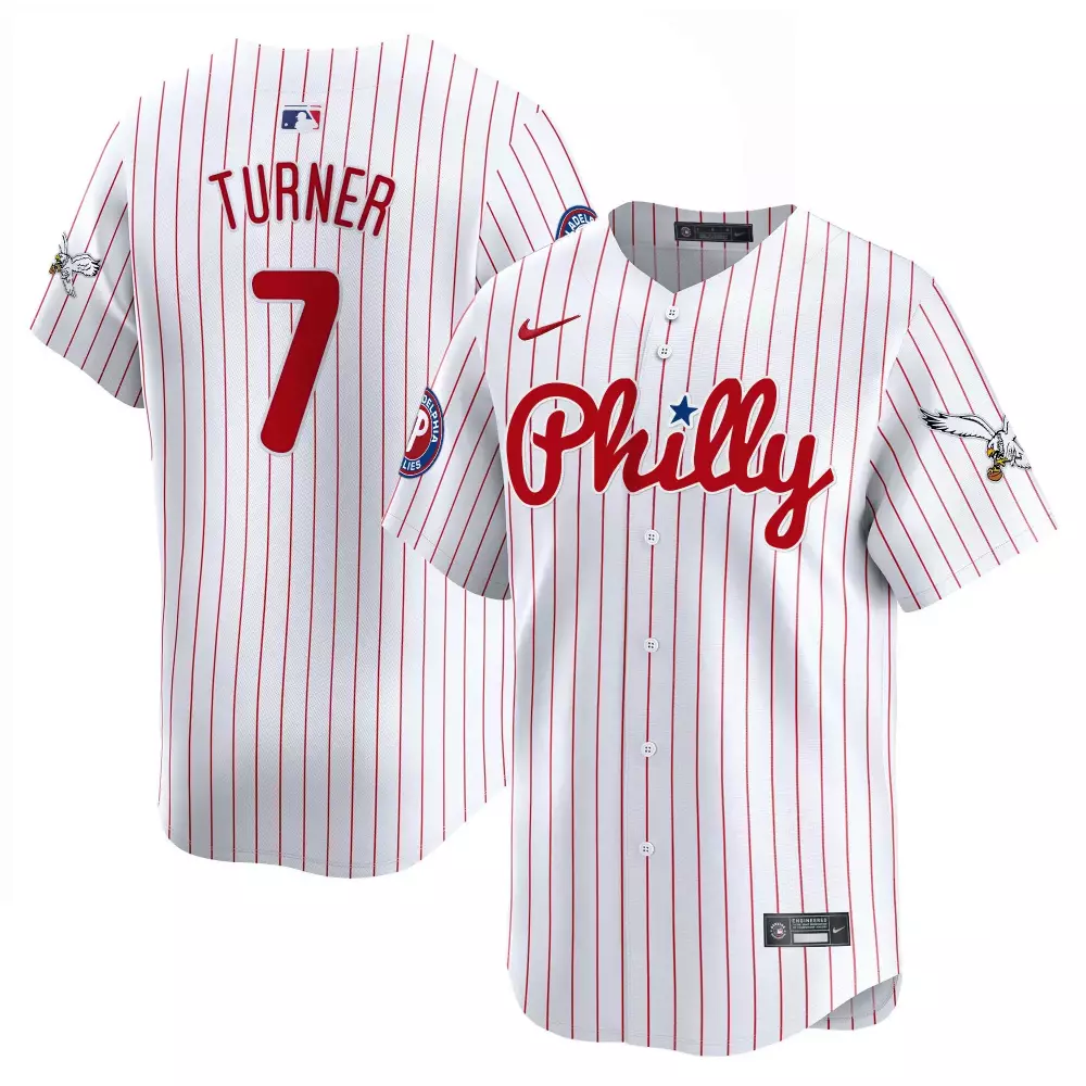 Trea Turner Philadelphia Phillies Men's Pinstripe Eagles Vapor Premier Limited Jersey | All Stitched | Fan Gear for Men, Women & Youth