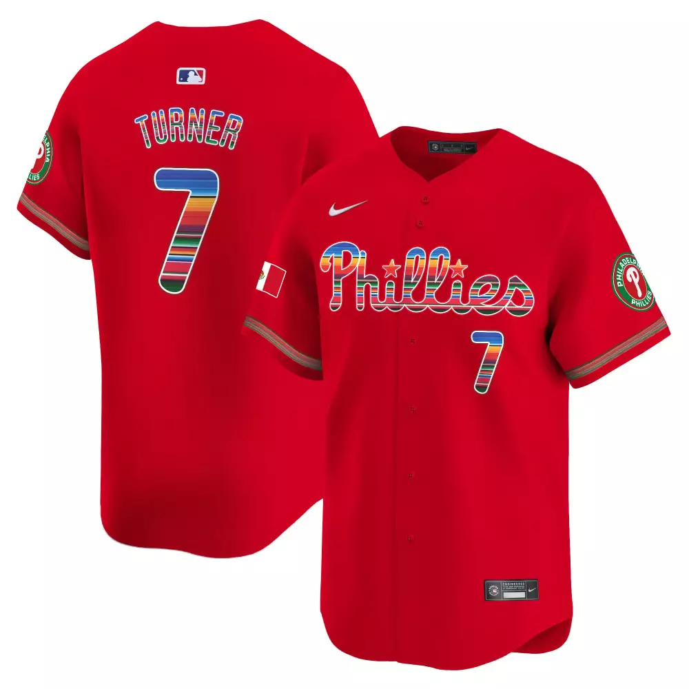 trea turner red mens philadelphia phillies meek mill vapor premier limited jersey all stitched