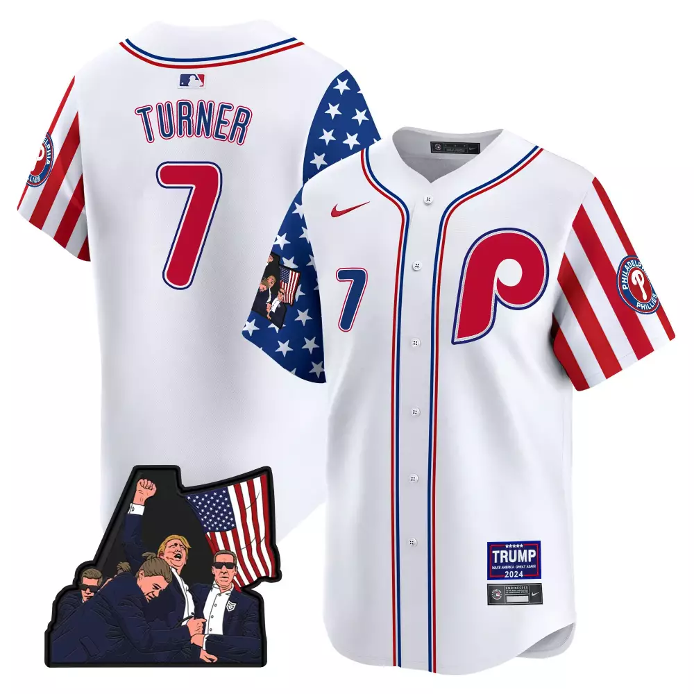 trea turner white alternate mens philadelphia phillies make american great again vapor premier limited jersey all stitch