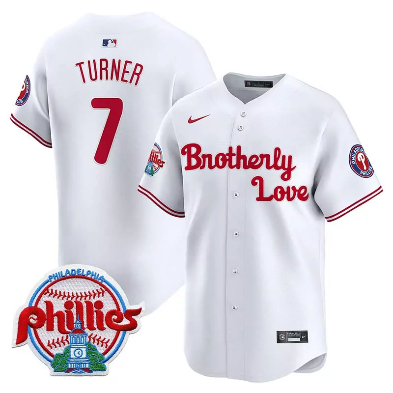 trea turner white mens philadelphia phillies 2024 spring training patch vapor premier limited jersey