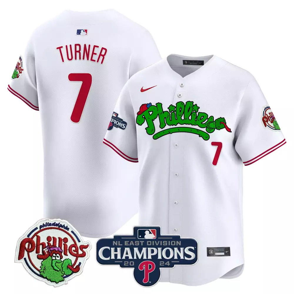 trea turner white mens philadelphia phillies phanatic 2024 nl east division champions vapor premier limited jersey all s