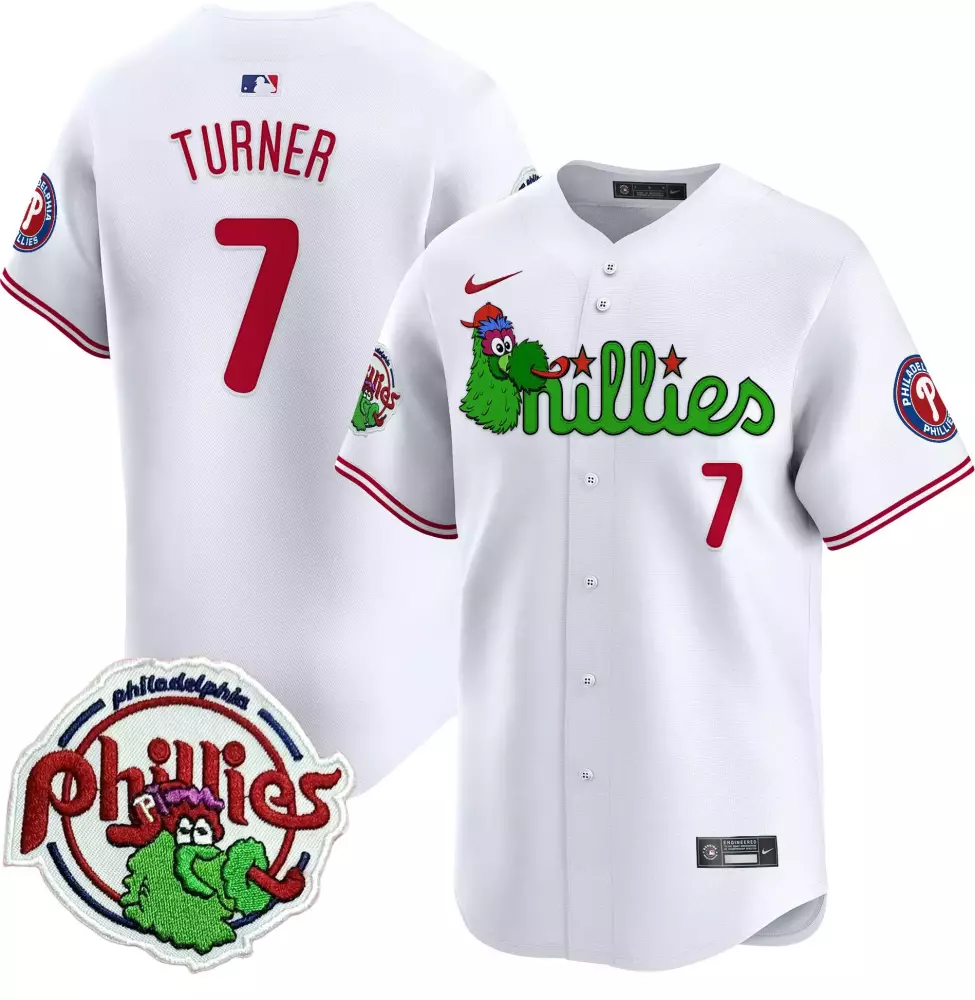 Trea Turner Philadelphia Phillies Phanatic Patch Vapor Premier Limited Jersey V4 | Stitched for Men, Women & Youth