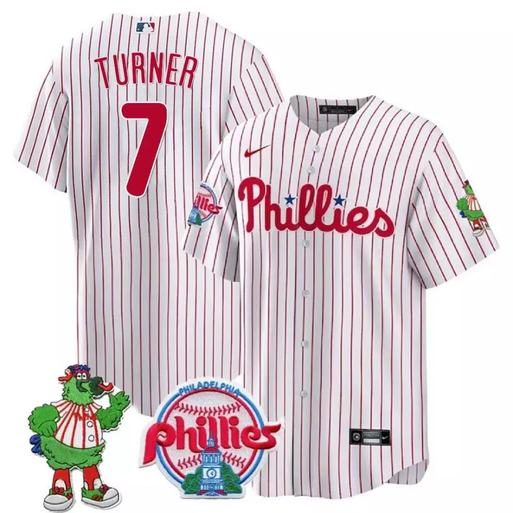 trea turner white mens philadelphia phillies phanatic patch vapor premier limited jersey v4 all stitched