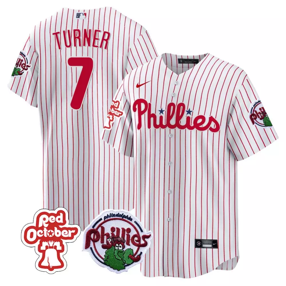 trea turner white mens philadelphia phillies phanatic patch vapor premier limited jersey v4 all stitched