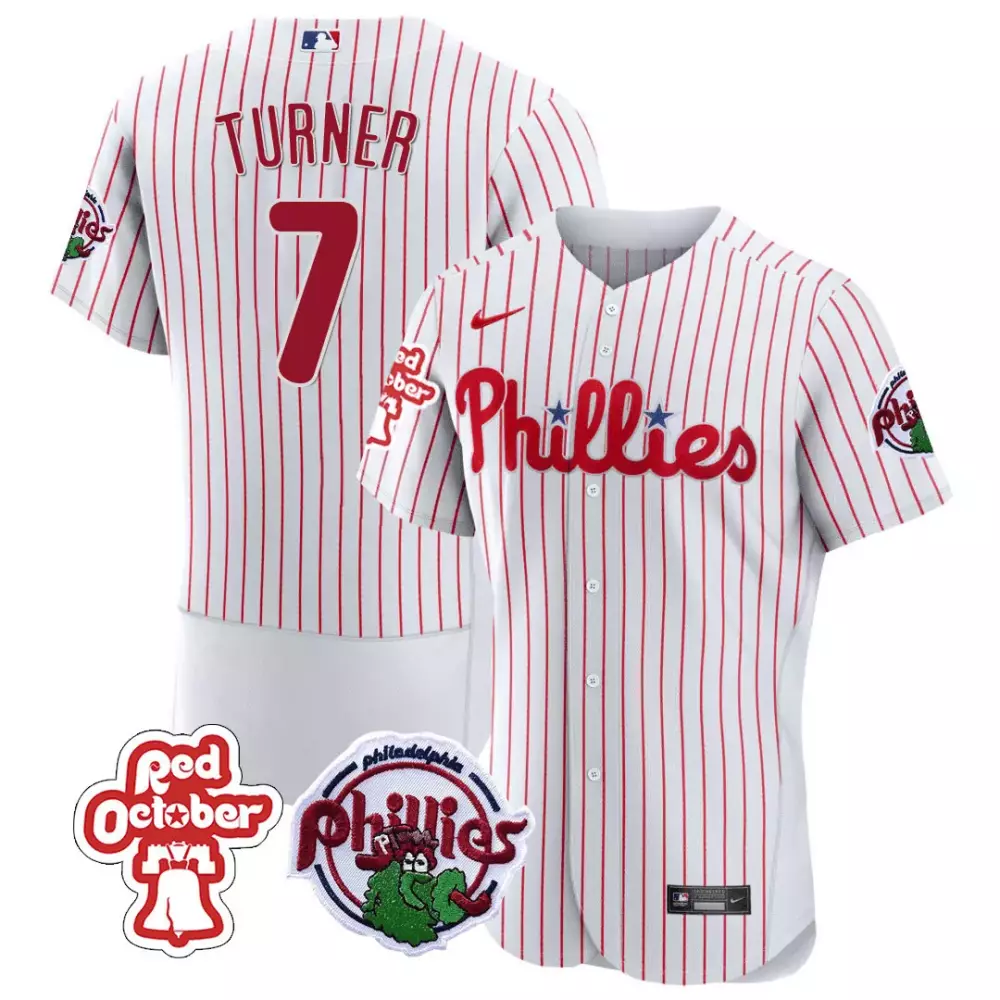 trea turner white mens philadelphia phillies phanatic patch vapor premier limited jersey v4 all stitched