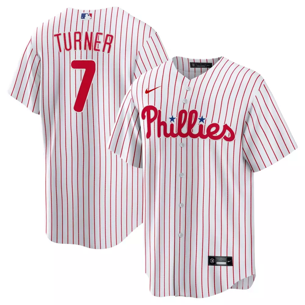 trea turner youth trea turner philadelphia phillies home jersey all stitched