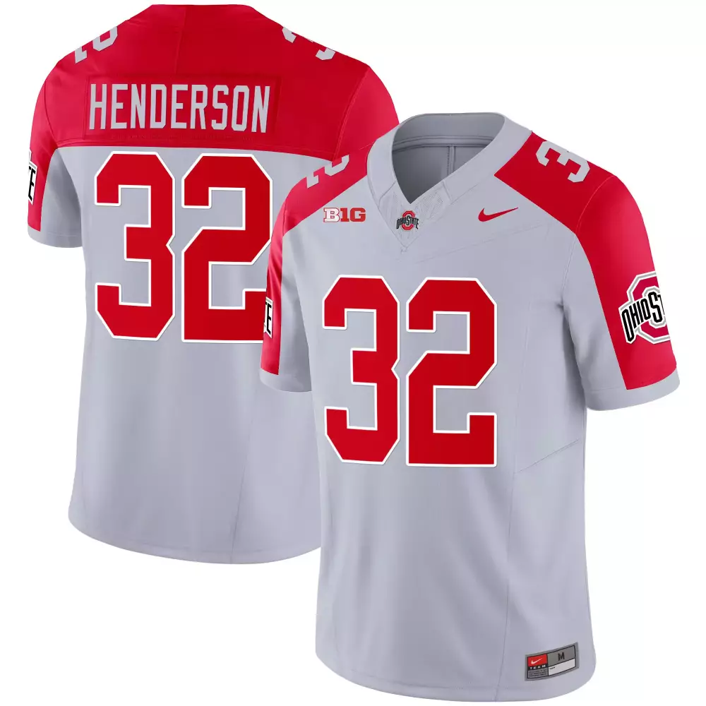 team white gold trim mens ohio state buckeyes 2023 alternate gold jersey stitched