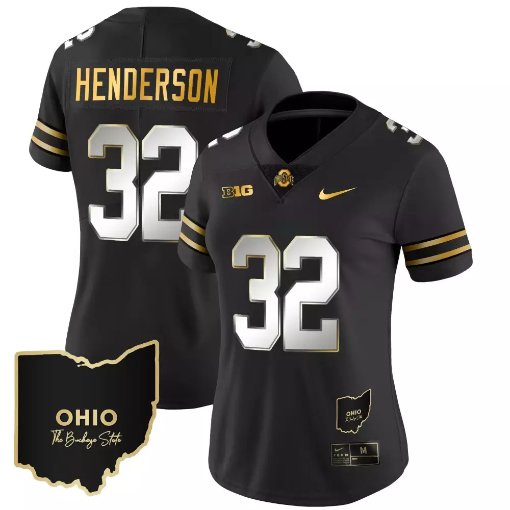 treveyon henderson black limited womens ohio state buckeyes 2023 gray alternate jersey stitched
