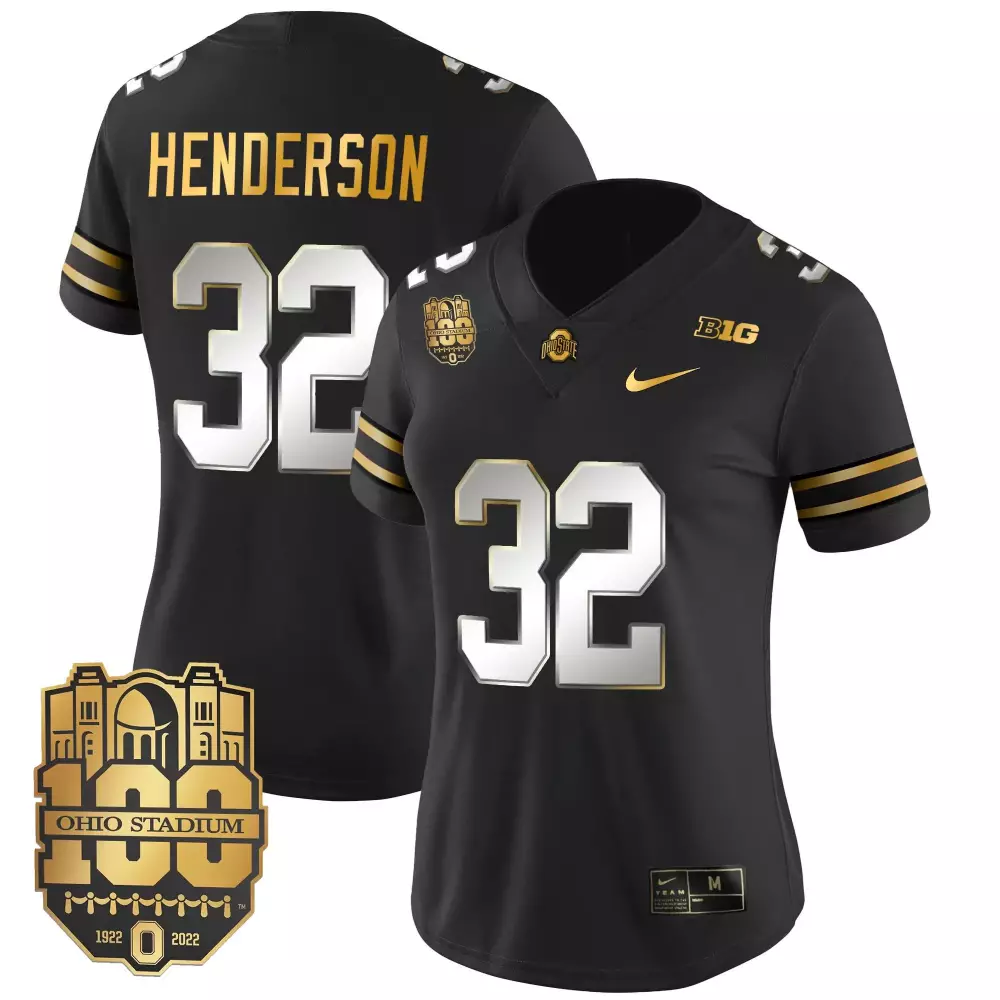 treveyon henderson black limited womens ohio state buckeyes 2023 gray alternate jersey stitched