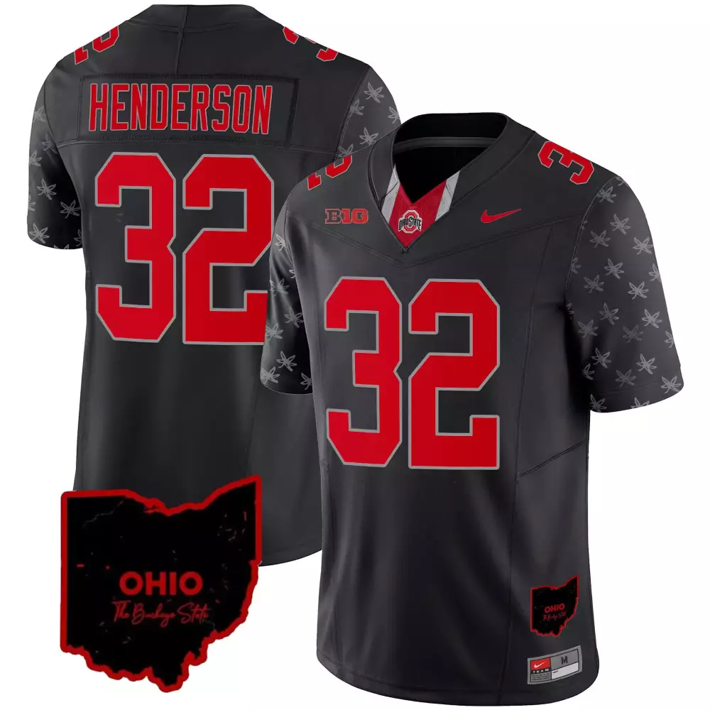 treveyon henderson black limited womens ohio state buckeyes 2023 gray alternate jersey stitched