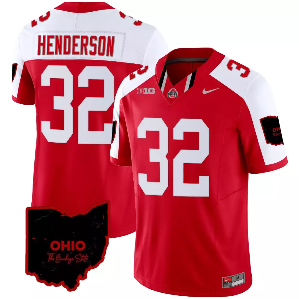 treveyon henderson gray youths ohio state buckeyes 2023 gray alternate jersey stitched