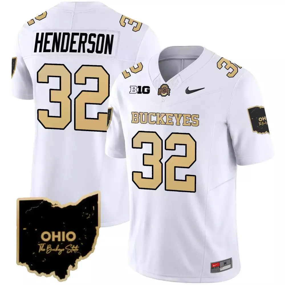 treveyon henderson white mens ohio state buckeyes special vapor limited jersey all stitched